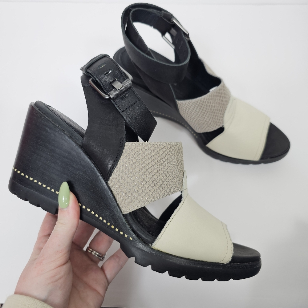 Sorel After Hours Wedge Ankle Wrap Open Toe Sandals 8.5